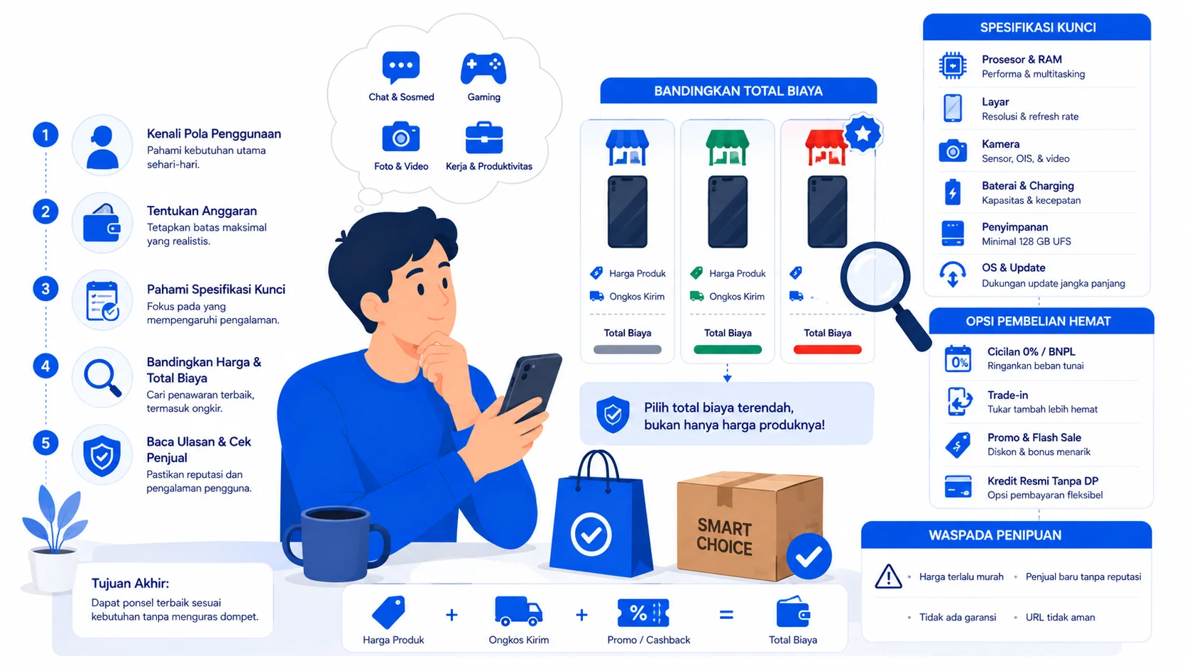 Cara Memilih Smartphone Sesuai Kebutuhan dan Anggaran: Panduan Lengkap